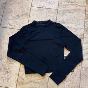 Glyder long sleeved mesh top crop